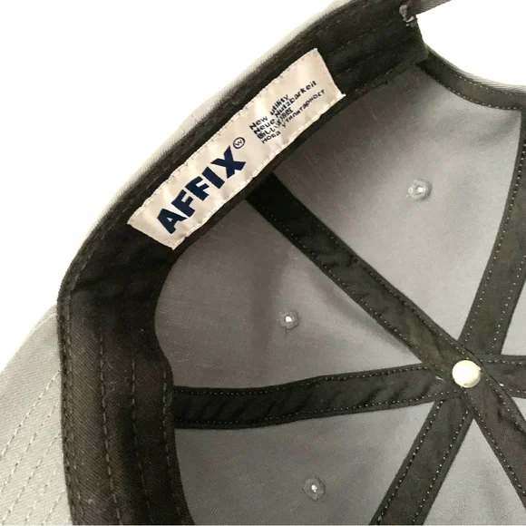 AFFIX Gray Hat Baseball Cap by New Utility (aka AFFXWRKS)